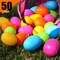 Plastic Bright Easter Egg Assortment 50 Pcs Perfect for Easter Egg Hunt/Surprise Egg/Easter Hunt